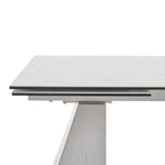 Latrobe - Modern White Ceramic Quartz 118" Extendable Dining Table by VIG Furniture - View 11