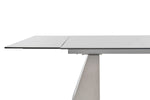 Latrobe - Modern White Ceramic Quartz 118" Extendable Dining Table by VIG Furniture - View 5