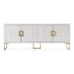 Leah - Contemporary White High Gloss & Champagne Gold Buffet by VIG Furniture - View 1