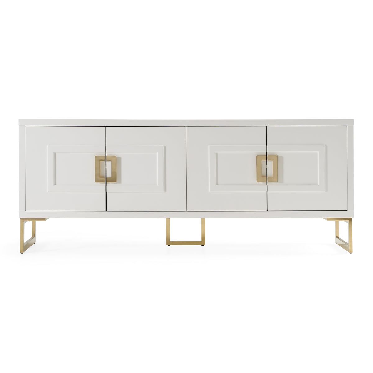 Leah - Contemporary White High Gloss & Champagne Gold Buffet by VIG Furniture - View 1