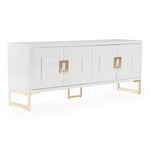 Leah - Contemporary White High Gloss & Champagne Gold Buffet by VIG Furniture - View 2