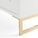 Leah - Contemporary White High Gloss & Champagne Gold Buffet by VIG Furniture - View 7