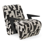 Leana - Modern Black & White Fabric Accent Chair by VIG Furniture - View 1
