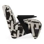Leana - Modern Black & White Fabric Accent Chair by VIG Furniture - View 4