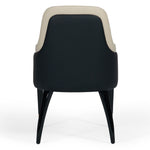 Leeds - Glam Beige and Black Dining Chair by VIG Furniture - View 4