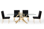 Legend Modern Glass & Gold Dining Table by VIG Furniture - View 10