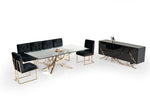 Legend Modern Glass & Gold Dining Table by VIG Furniture - View 6