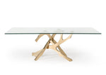 Legend Modern Glass & Gold Dining Table by VIG Furniture - View 9
