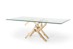 Legend Modern Glass & Gold Dining Table by VIG Furniture - View 4