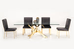 Legend Modern Glass & Gold Dining Table by VIG Furniture - View 14
