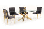 Legend Modern Glass & Gold Dining Table by VIG Furniture - View 13