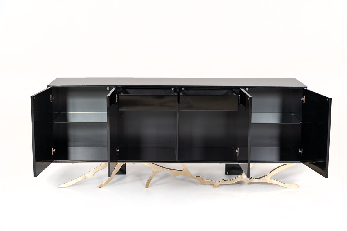 Legend Modern Black & Gold Buffet by VIG Furniture - View 4