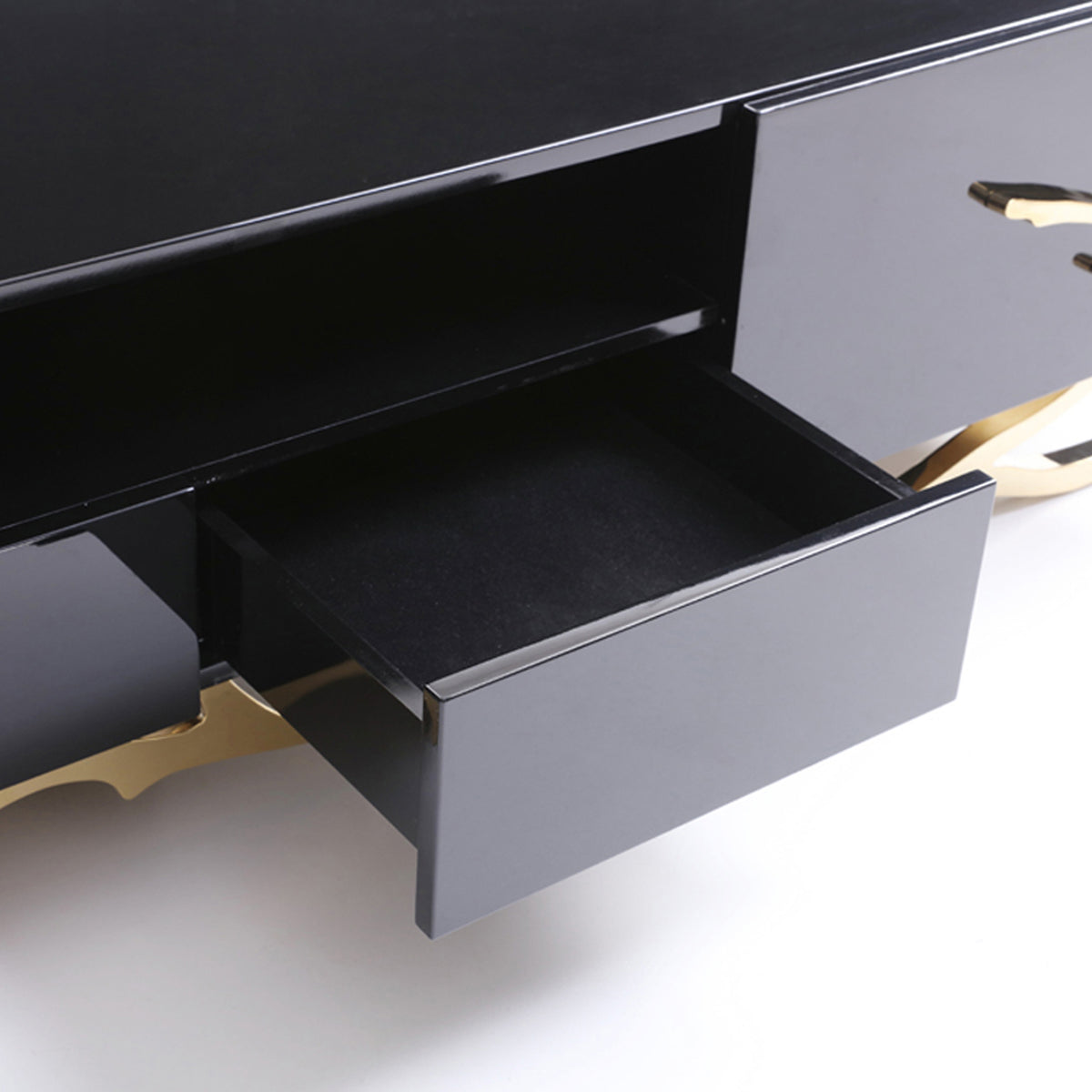 Legend Modern Black & Gold 79" TV Stand by VIG Furniture - View 8