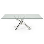 Legend Modern Glass & Stainless Steel Dining Table by VIG Furniture - View 7