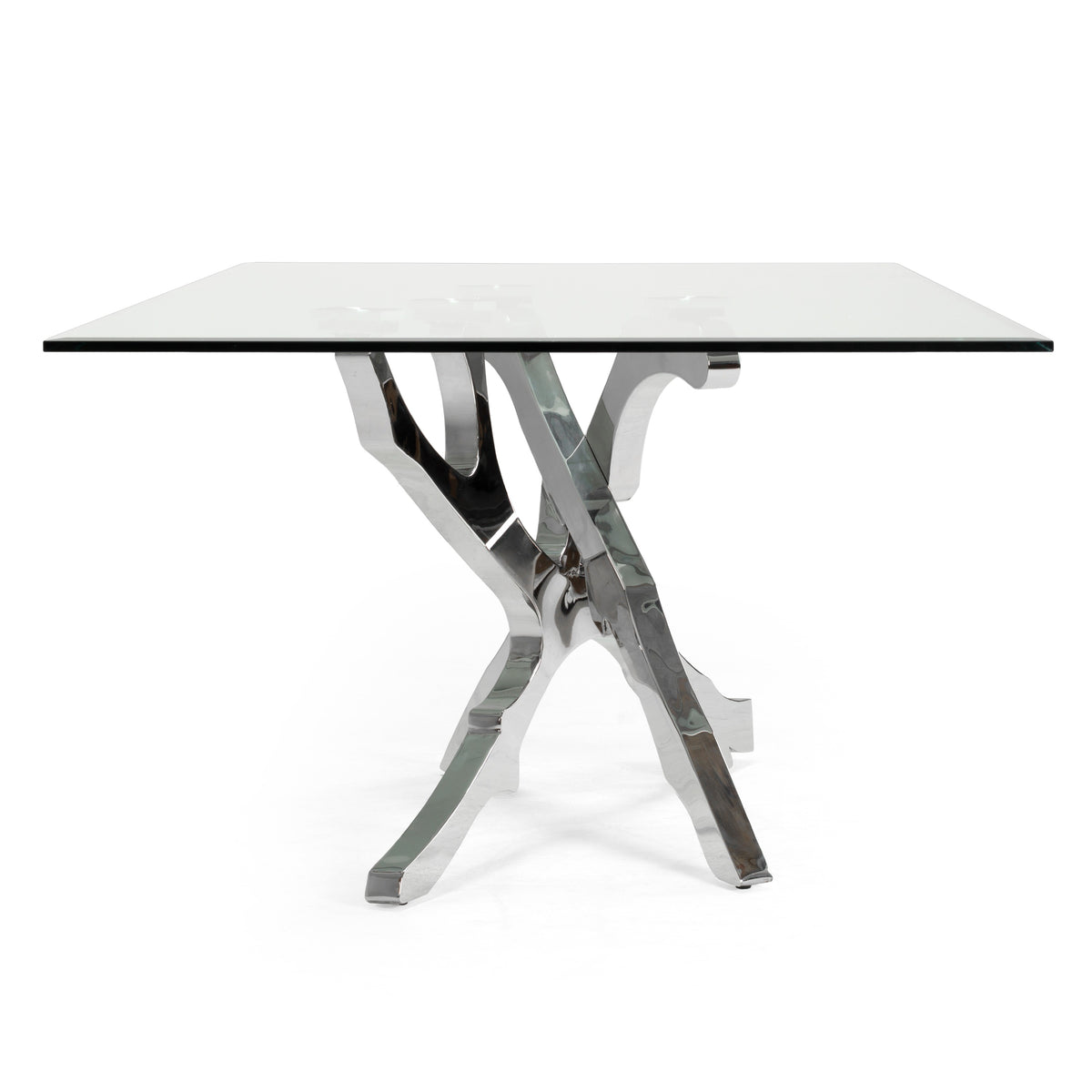 Legend Modern Glass & Stainless Steel Dining Table by VIG Furniture - View 8