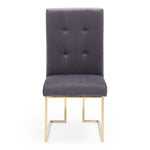 Legend Modern Grey Fabric & Gold Dining Chair (Set of 2) by VIG Furniture - View 10