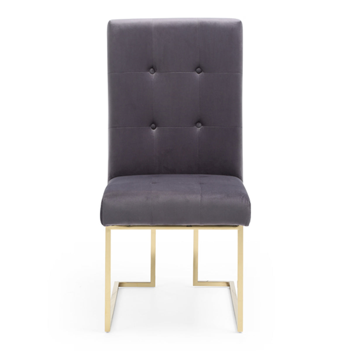 Legend Modern Grey Fabric & Gold Dining Chair (Set of 2) by VIG Furniture - View 10