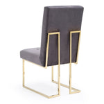 Legend Modern Grey Fabric & Gold Dining Chair (Set of 2) by VIG Furniture - View 11
