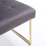 Legend Modern Grey Fabric & Gold Dining Chair (Set of 2) by VIG Furniture - View 12