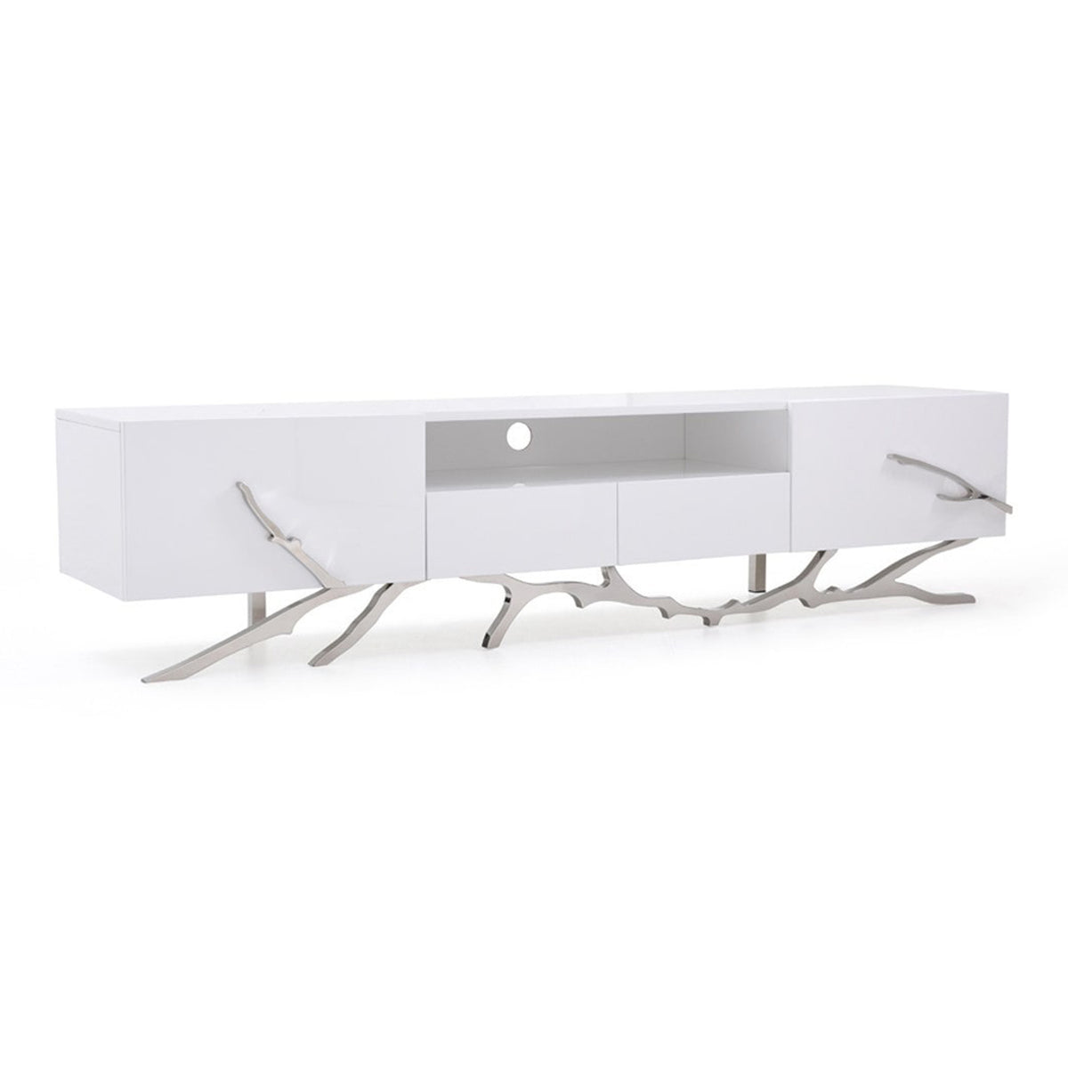 Legend - 87"-Wide Modern White TV Stand by VIG Furniture - View 6