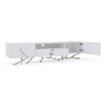Legend - 87"-Wide Modern White TV Stand by VIG Furniture - View 8