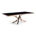 Legend - Modern Black Glass & Rosegold Dining Table by VIG Furniture - View 11