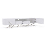 Legend 79"-Wide Modern White TV Stand by VIG Furniture - View 9