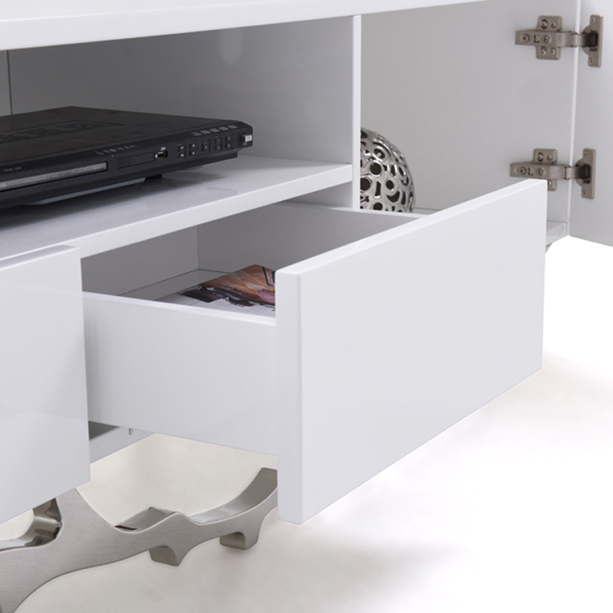 Legend 79"-Wide Modern White TV Stand by VIG Furniture - View 10