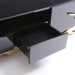 Legend Modern Black & Champagne Gold 87" TV Stand by VIG Furniture - View 8