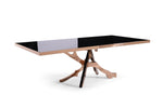 Legend - Modern Black Glass & Rosegold Dining Table by VIG Furniture - View 2