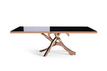 Legend - Modern Black Glass & Rosegold Dining Table by VIG Furniture - View 3