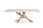 Legend - Modern White Marble & Rosegold Dining Table by VIG Furniture - View 5