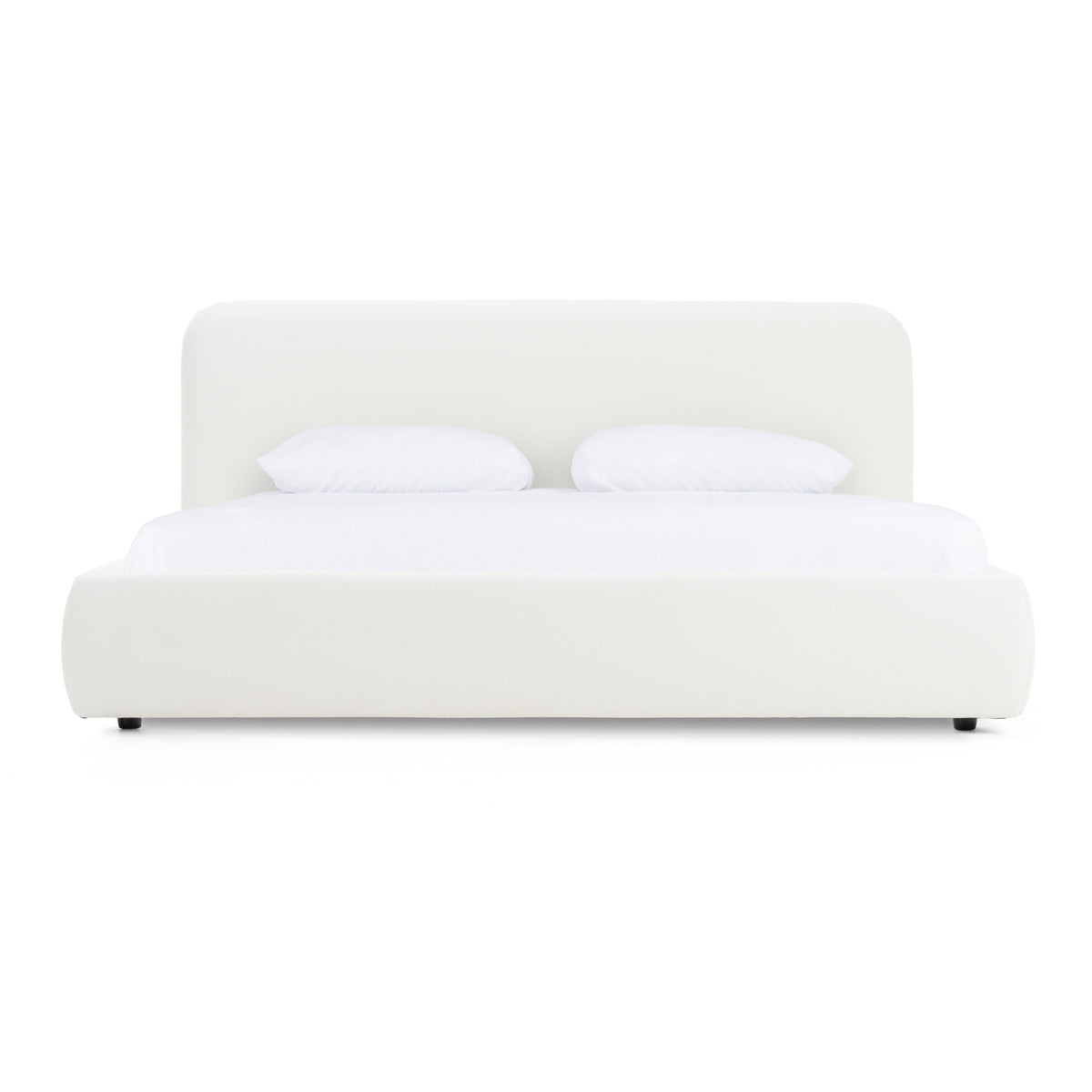 Liam - Modern Ivory Fabric Upholstered Bed by VIG Furniture - View 1