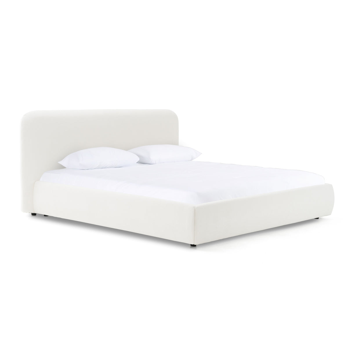 Liam - Modern Ivory Fabric Upholstered Bed by VIG Furniture - View 7