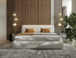 Liam - Modern Ivory Fabric Upholstered Bed by VIG Furniture - View 3