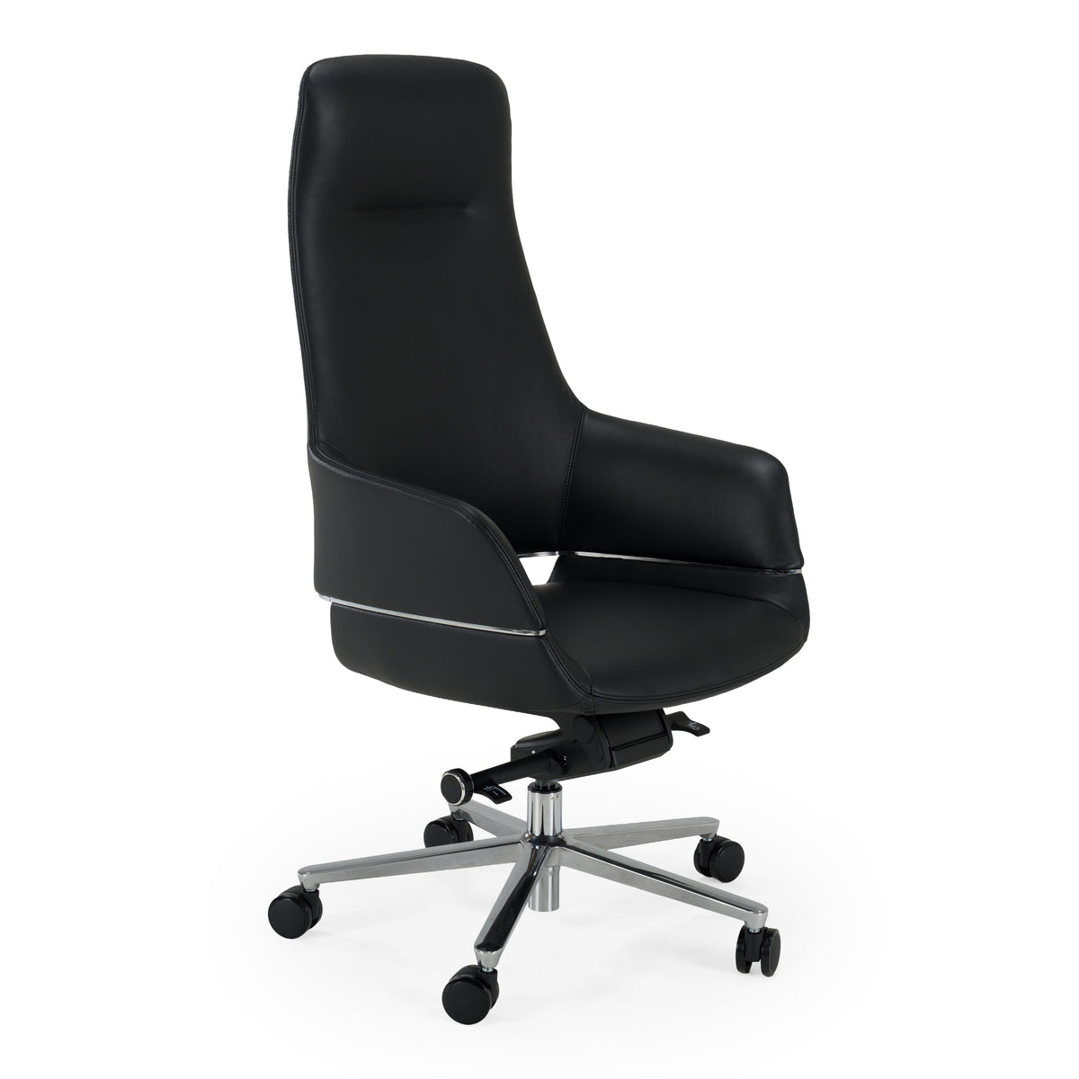 Liddell - Modern Black Leather Executive Office Chair by VIG Furniture - View 1