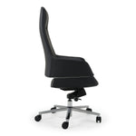 Liddell - Modern Black Leather Executive Office Chair by VIG Furniture - View 2