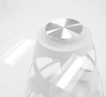 Lilly - Modern 12mm Round Glass + White Dining Table by VIG Furniture - View 5
