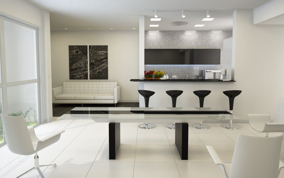 Lisbon Modern Glas Extendable Dining Table by VIG Furniture - View 3
