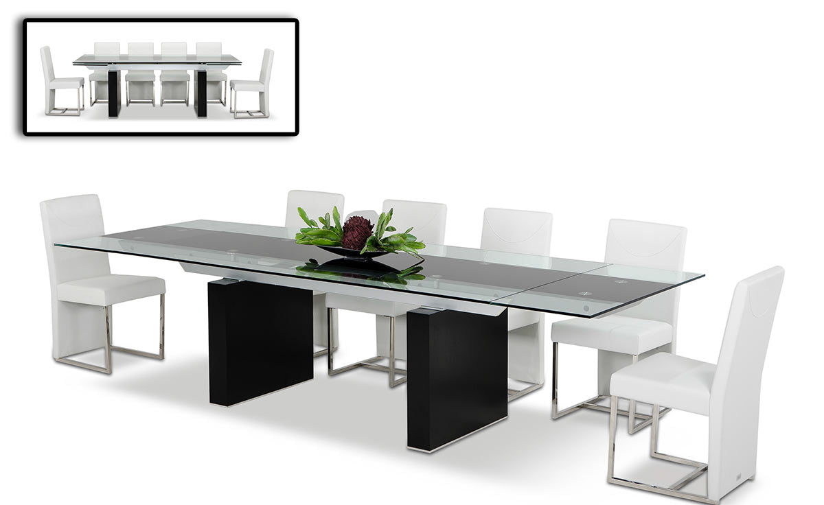 Lisbon Modern Glas Extendable Dining Table by VIG Furniture - View 4