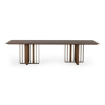 Livia - Modern Wenge & Gold Stainless Steel Dining Table by VIG Furniture - View 1