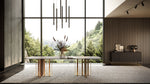 Livia - Modern Wenge & Gold Stainless Steel Dining Table by VIG Furniture - View 8