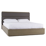 Lois - Modern Grey Leather & Beige Shagreen Bed by VIG Furniture - View 5