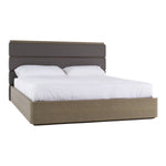 Lois - Modern Grey Leather & Beige Shagreen Bed by VIG Furniture - View 10
