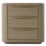 Lois - Modern Beige Shagreen + Brass Nightstand by VIG Furniture - View 5