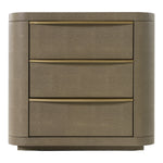 Lois - Modern Beige Shagreen + Brass Nightstand by VIG Furniture - View 1