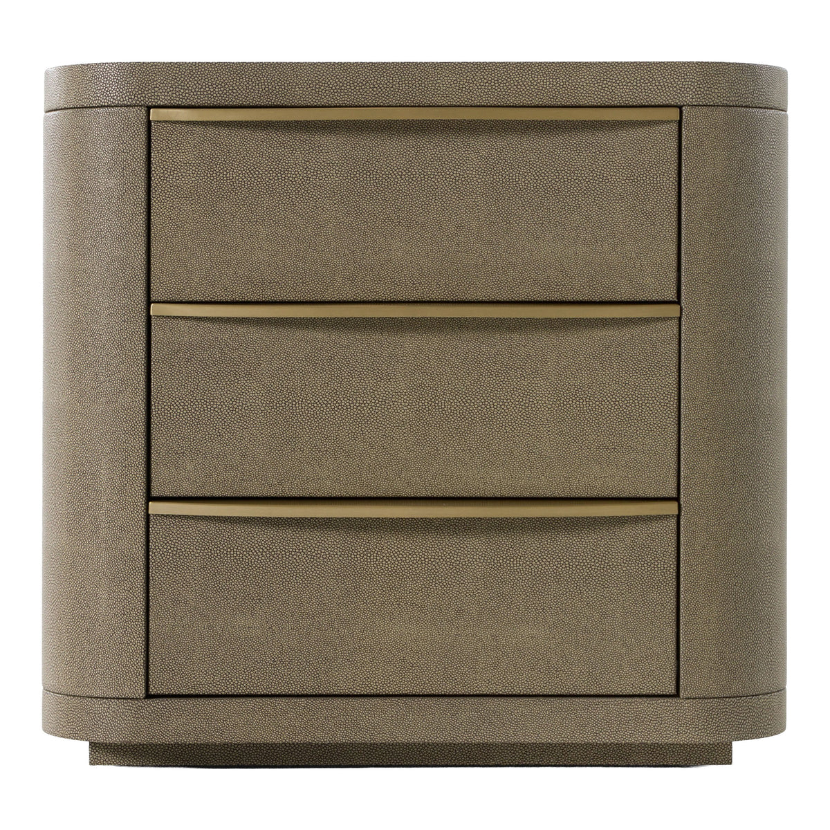 Lois - Modern Beige Shagreen + Brass Nightstand by VIG Furniture - View 1