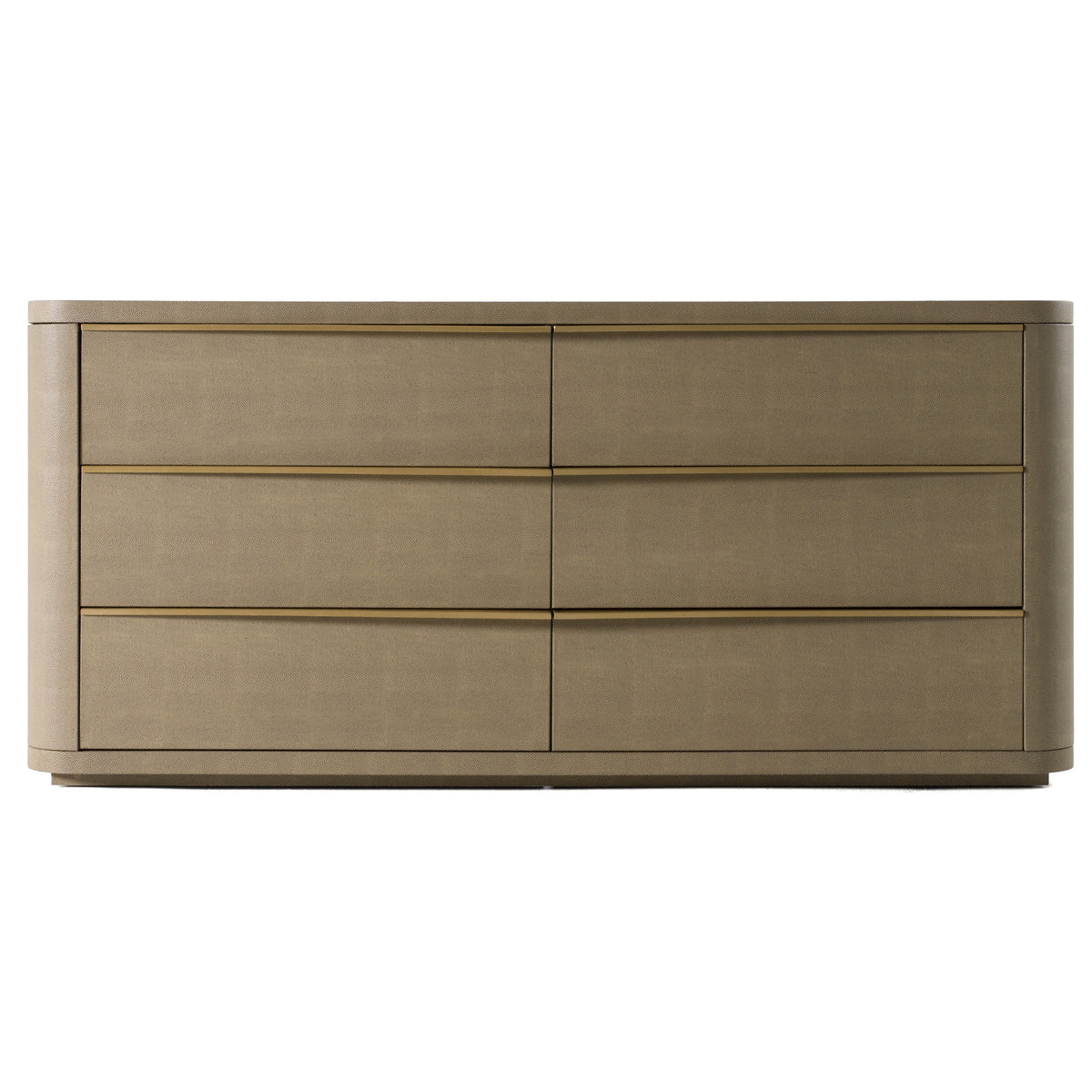 Lois - Modern Beige Shagreen + Brass Dresser by VIG Furniture - View 5
