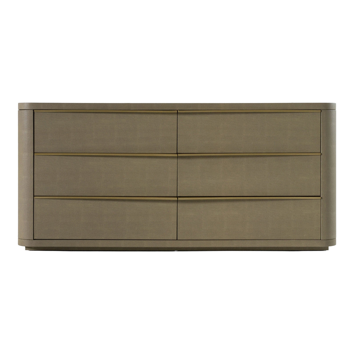 Lois - Modern Beige Shagreen + Brass Dresser by VIG Furniture - View 1