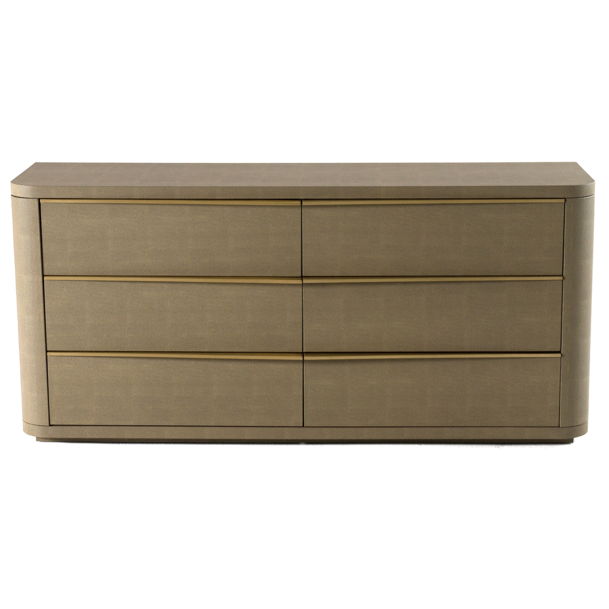 Lois - Modern Beige Shagreen + Brass Dresser by VIG Furniture - View 6